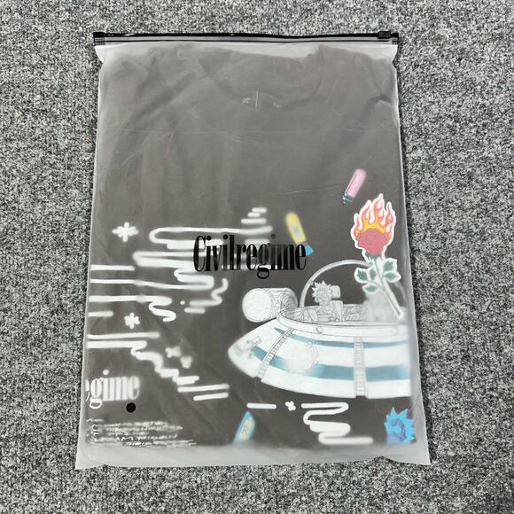 Civil Regime Rick and Morty Citadel of Ricks Large Shirt Brown NWT - Picture 8 of 9